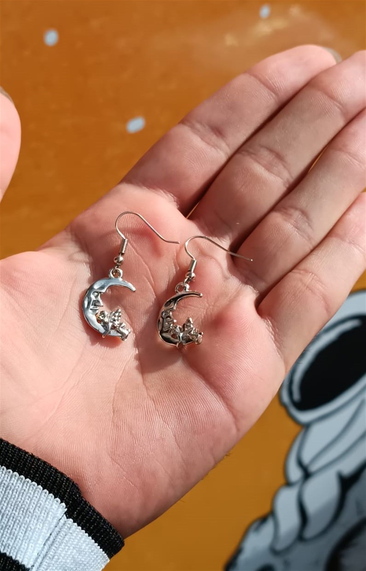 Touz Gothic Eros & Moon Çift Küpe