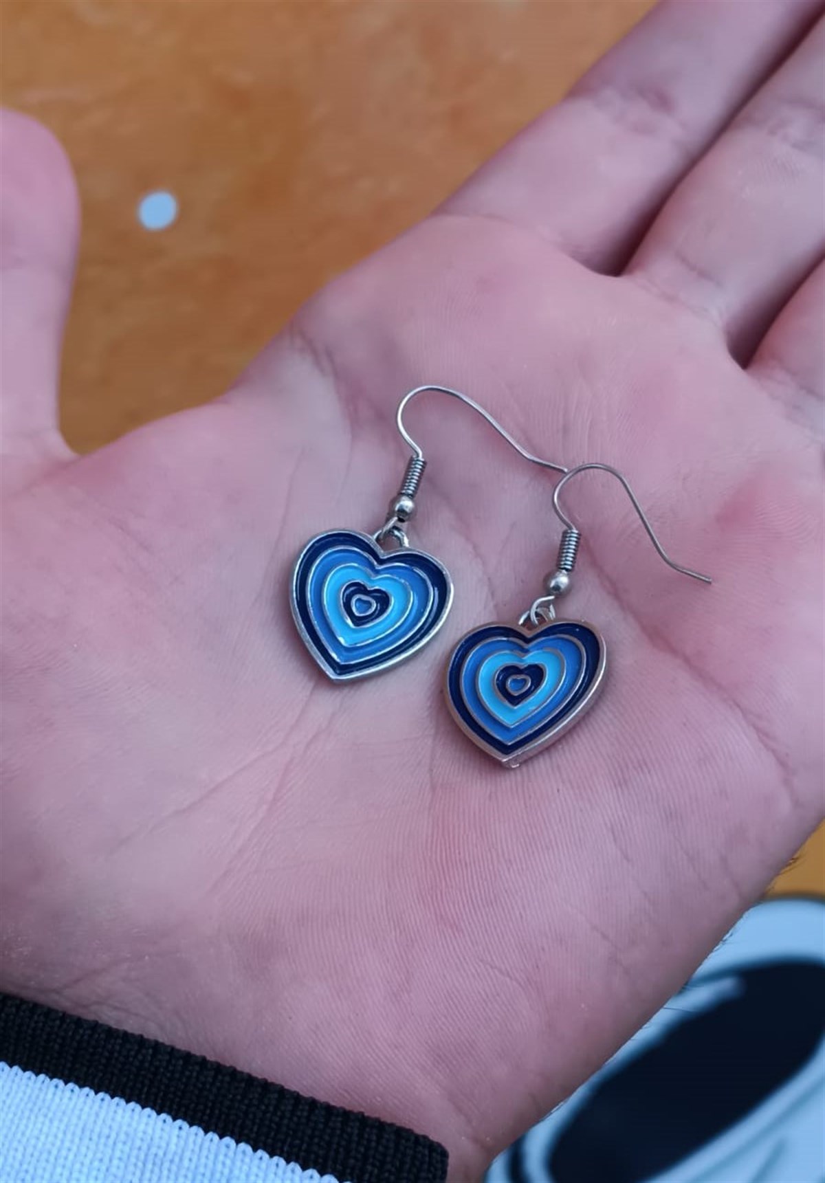 Touz Heart Inside Heart Çift Küpe