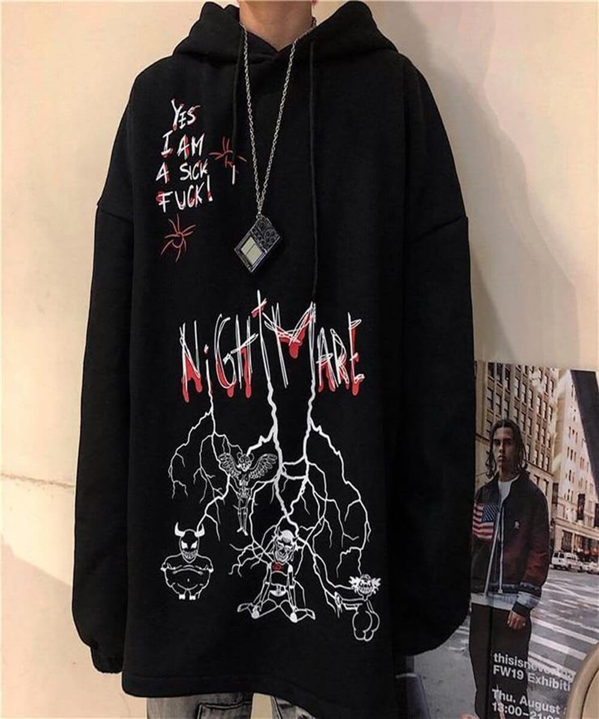 Touz Nightmare (Unisex) Kapşonlu