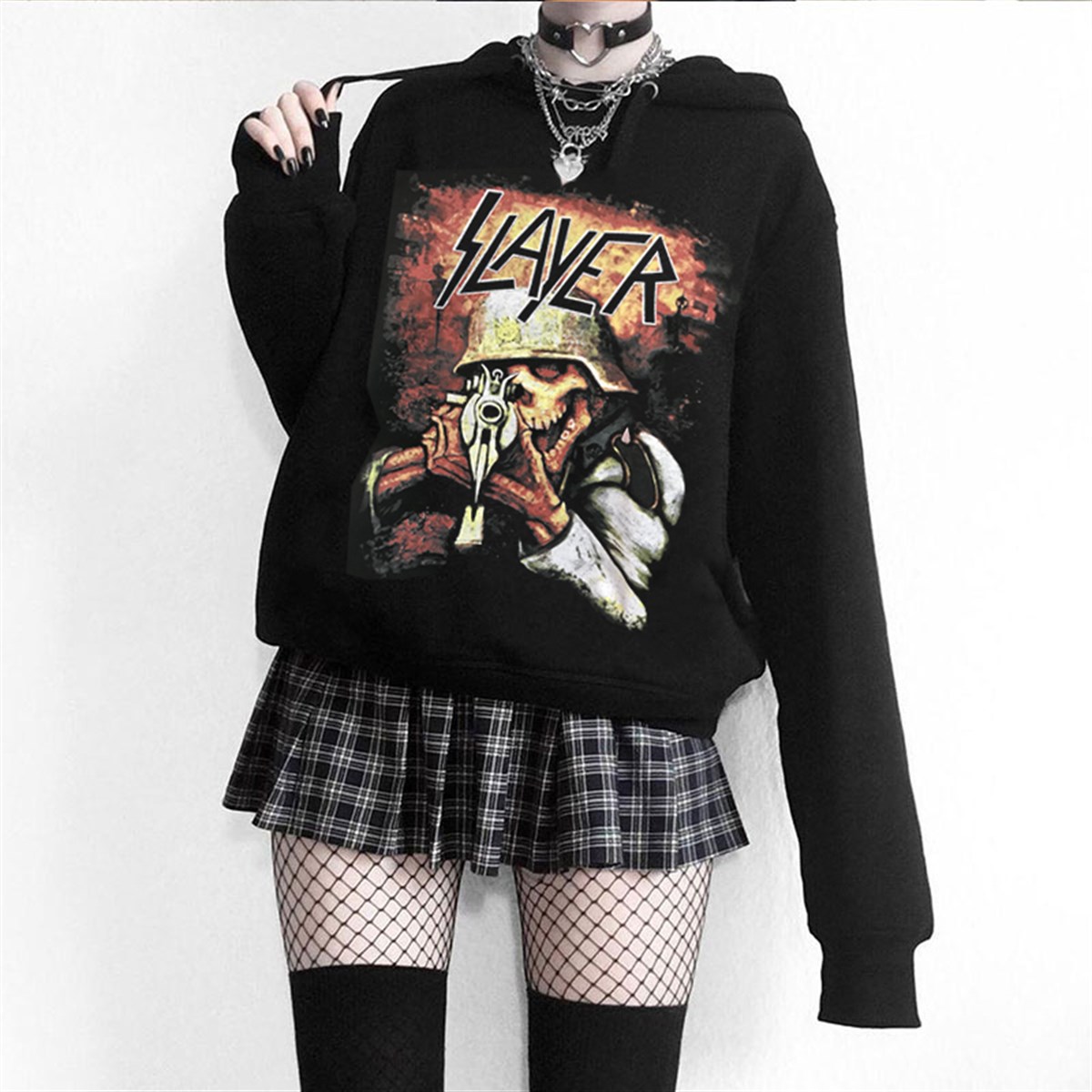 Touz Slayer Kapüşonlu Hoodie