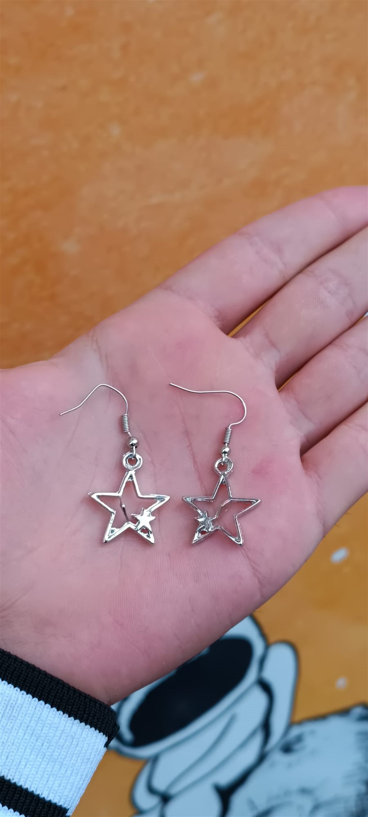 Touz Star & Star Çift Küpe