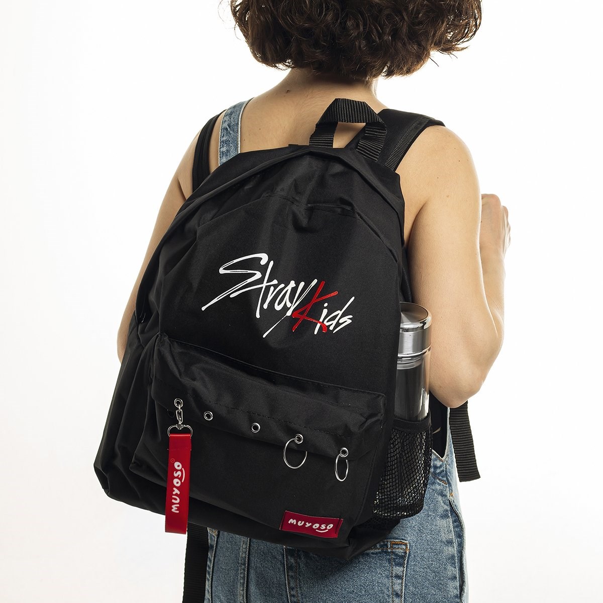 Touz Stray Kids Baskılı Laptop Sırt Çantası Piersingli