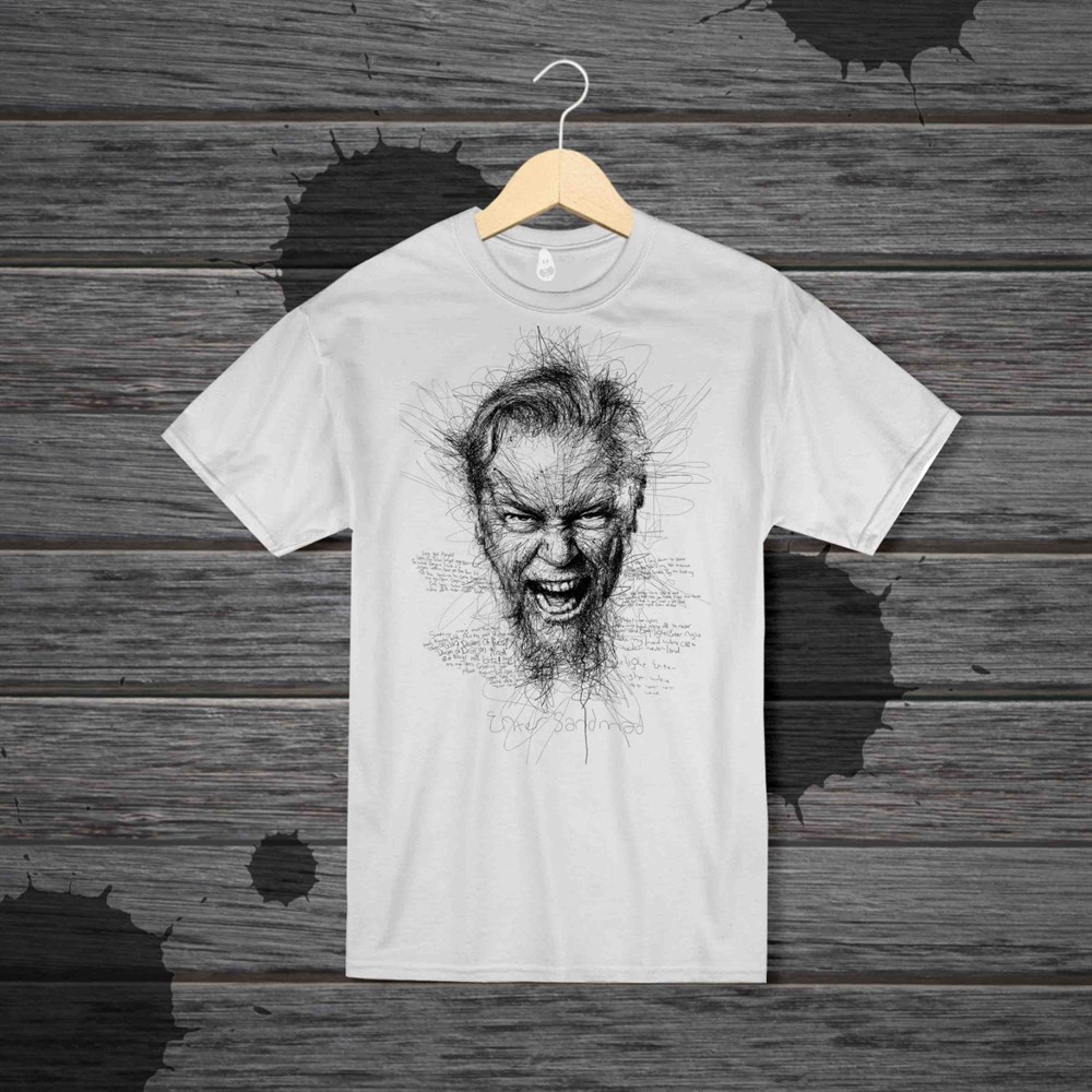 Touz Unisex Beyaz Metallica - Enter Sandman T-shirt