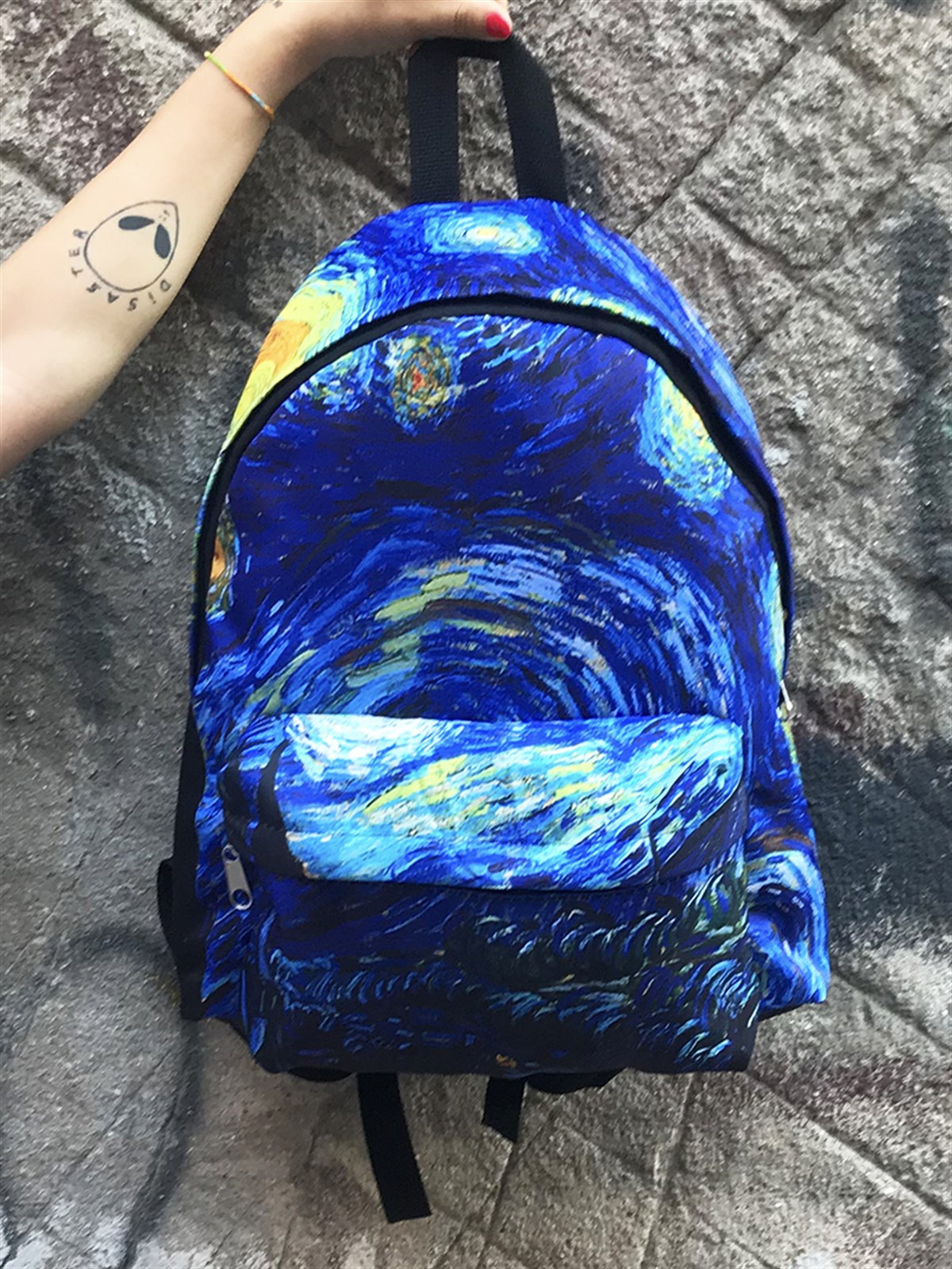 Touz Van Gogh Starry Night Baskılı Sırt Çantası