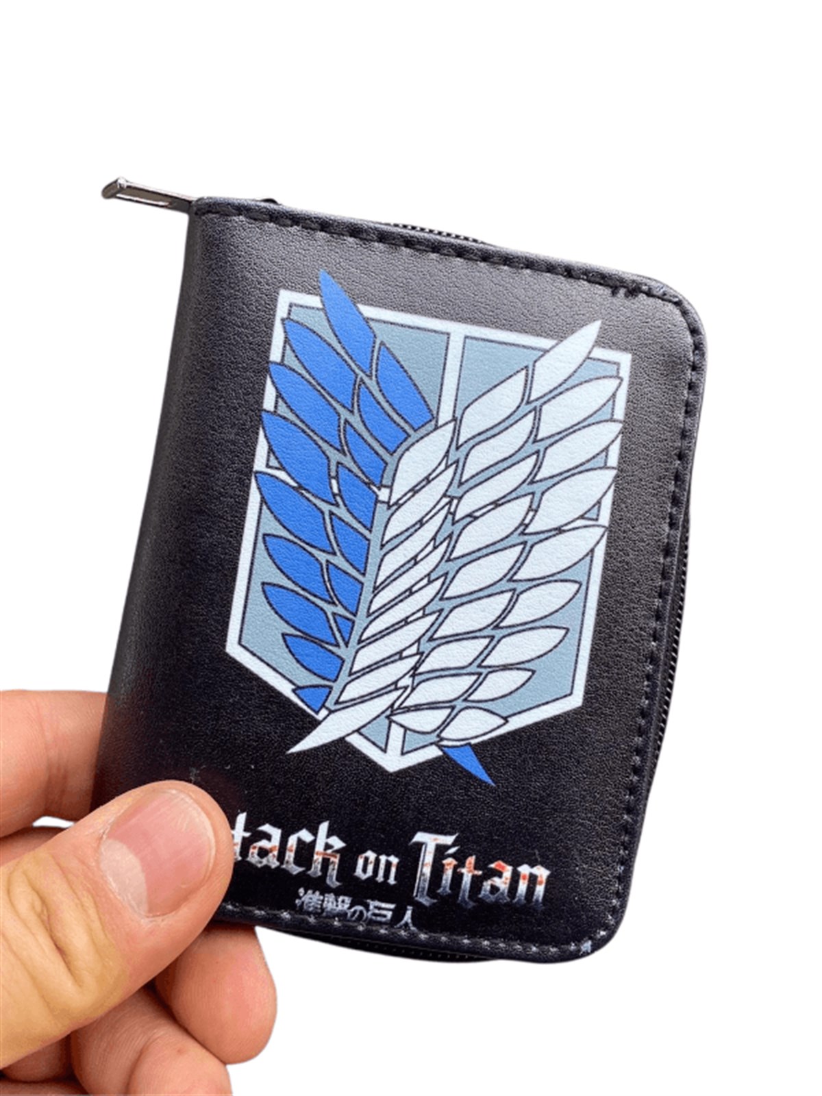 TouzAttack on Titan Wings of Liberty Siyah Kısa Cüzdan