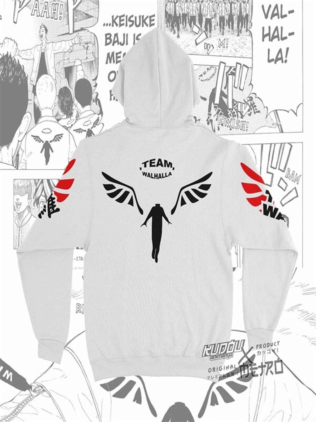 TouzTokyo Revengers Valhalla Tokyo Manji Team (Unisex) Kapşonlu