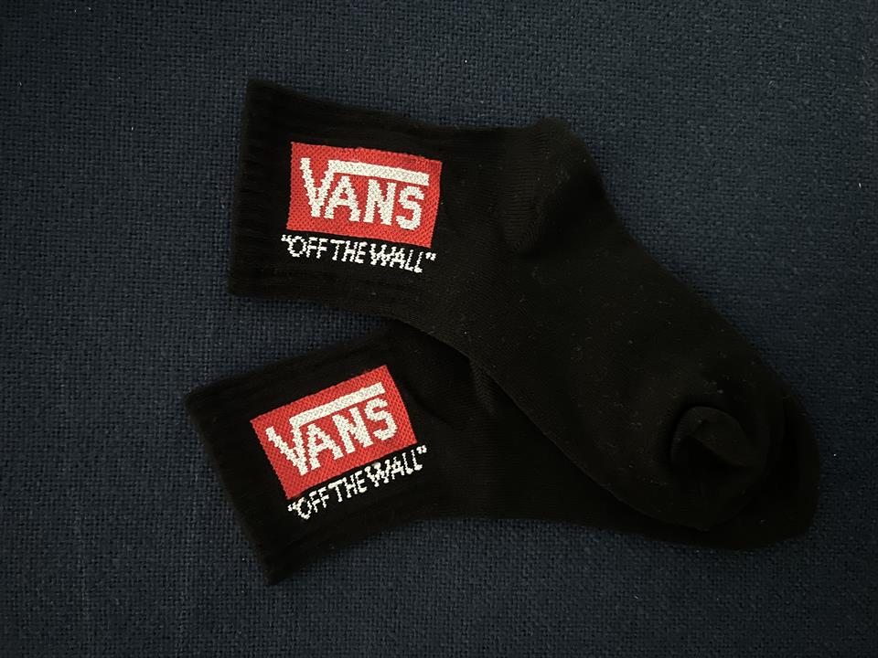 V Unisex Siyah Kolej Çorap