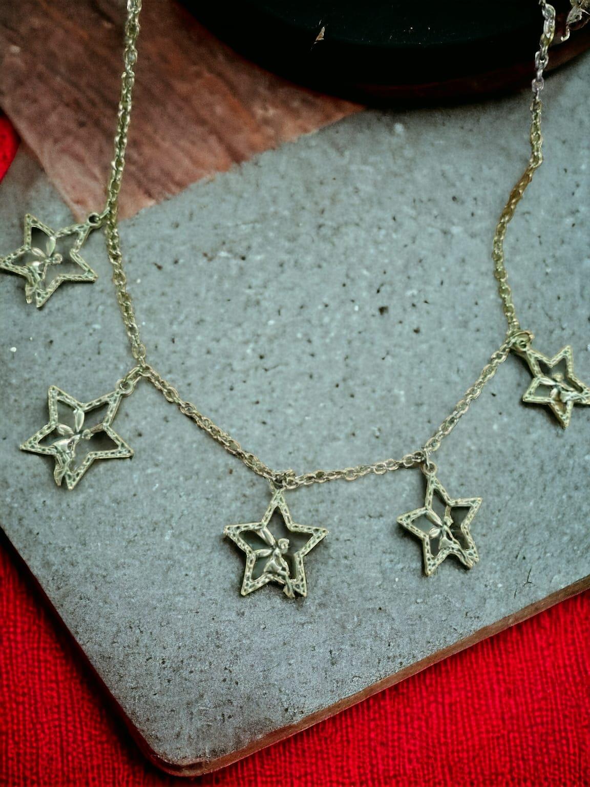 Y2k 5 li Stars Fariry Girl Kolye