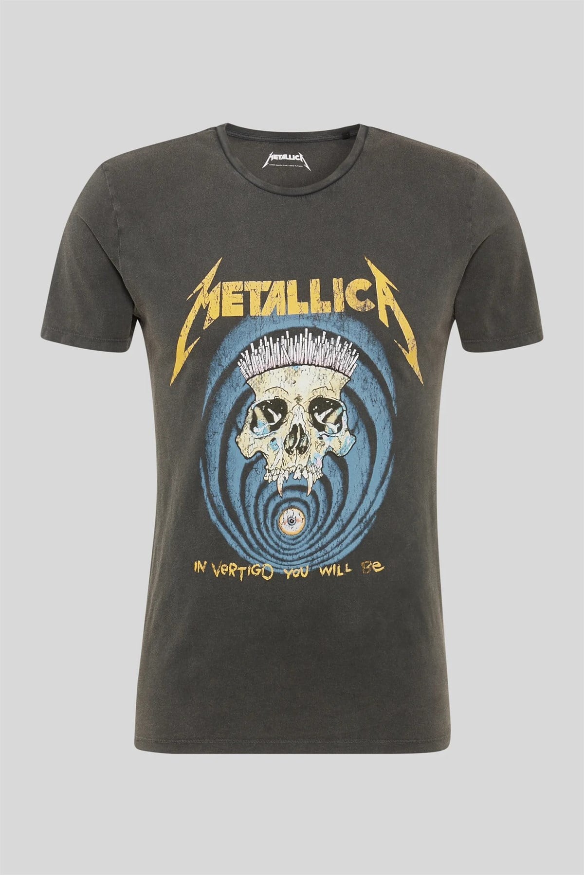 Yıkamalı Kumaş Metallica Unisex T-Shirt