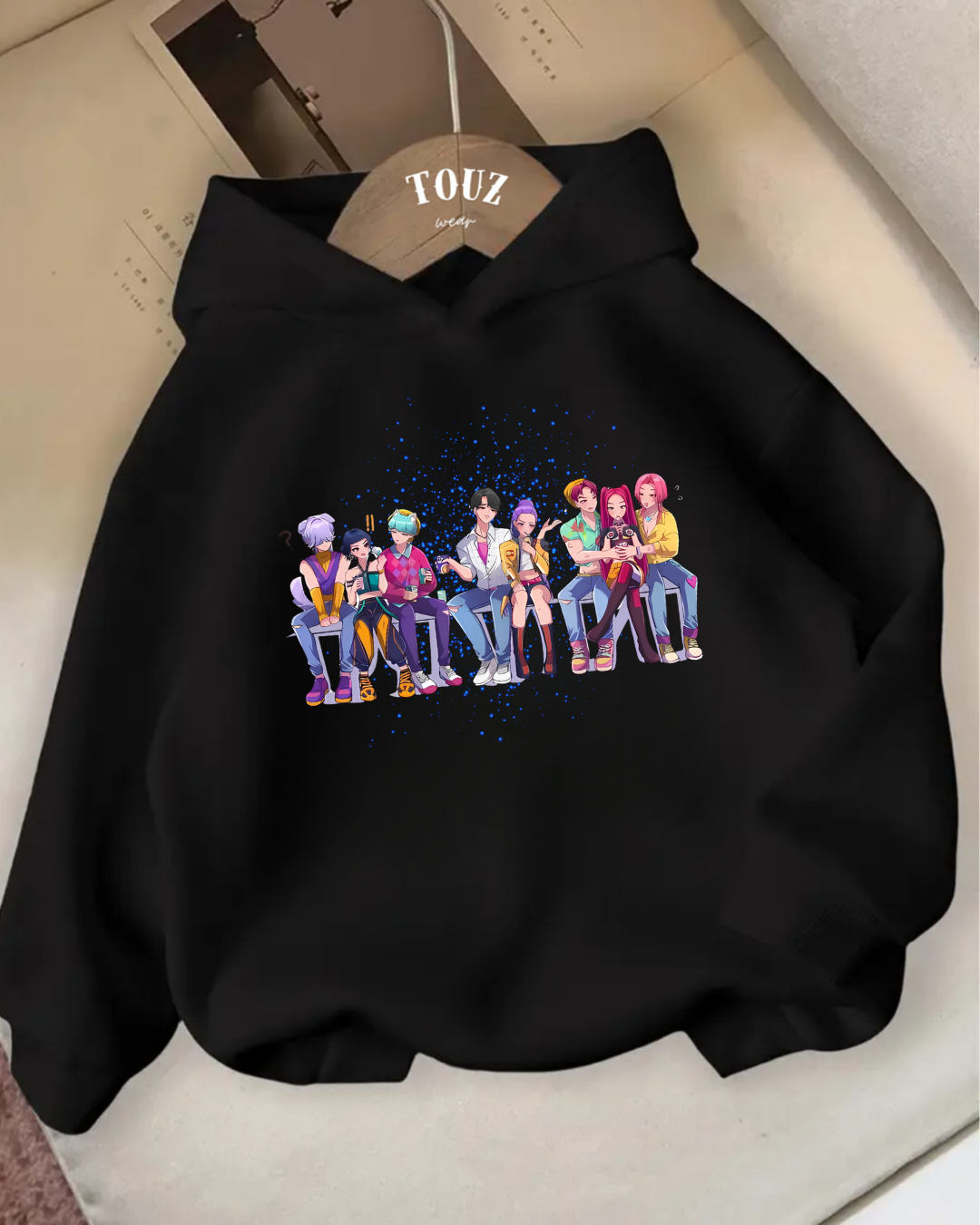 Young KPop Demon Hunters 3 iplik Kalın Sweet Hoodie