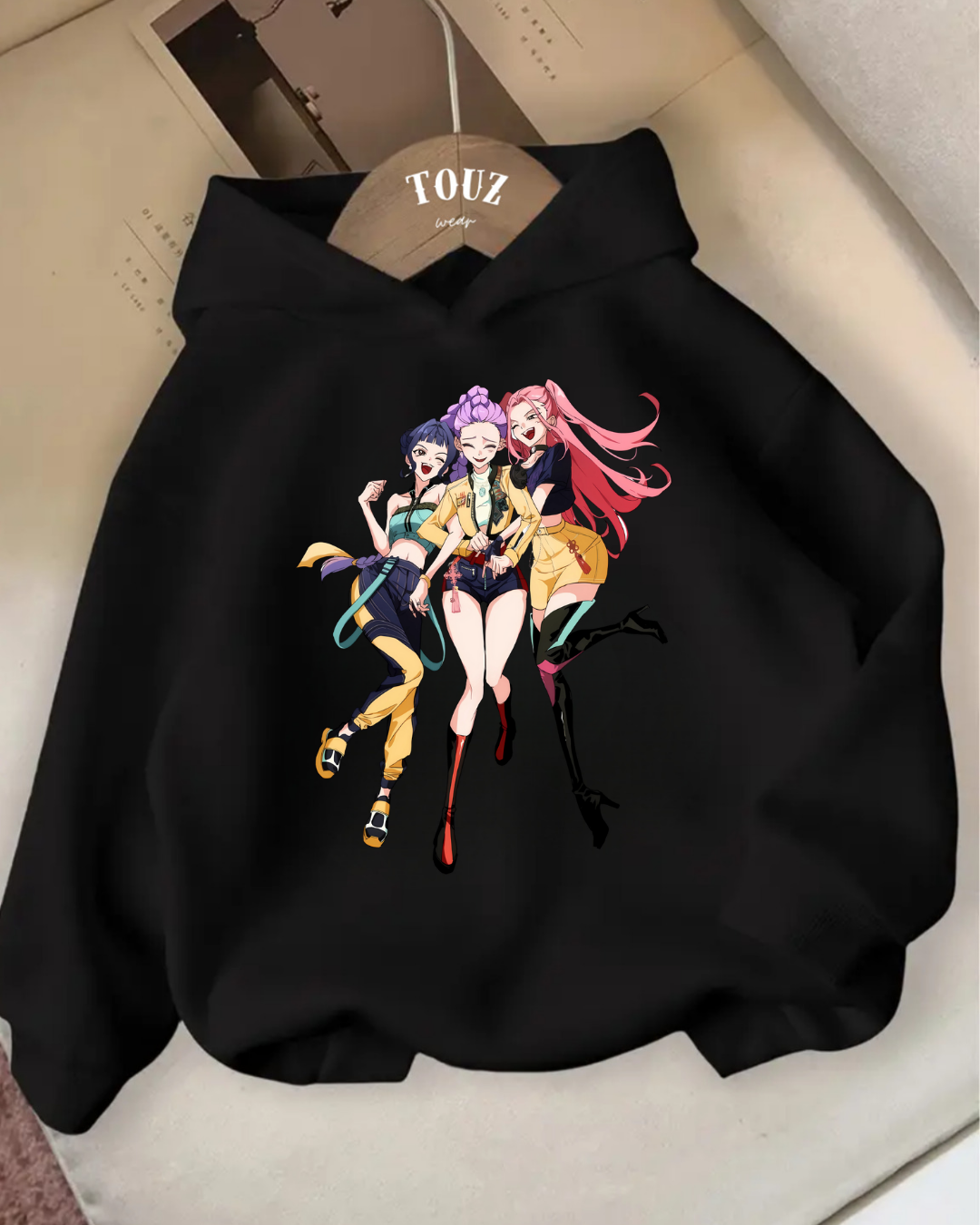 Young KPop Demon Hunters 3 iplik Kalın Sweet Hoodie
