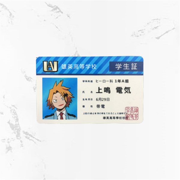 My Hero Academia Denki Kaminari PVC kart