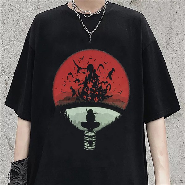 Poster de Naruto Siyah Oversize T-Shirt