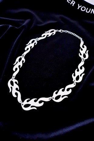 Alev Metal Kolye