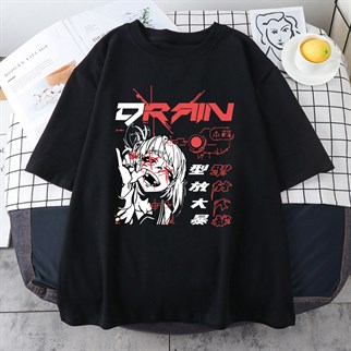 Anime My Hero Academia Toga Karikatür Unisex Oversize T-shirt