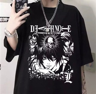 Death Note Siyah Oversize Unisex T-shirt