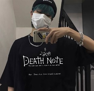 Death Note The Human Whore Name Is... Siyah Unisex T-shirt