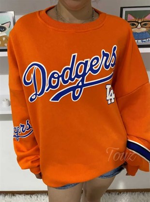 Dodgers Oversize Turuncu Sweatshirt