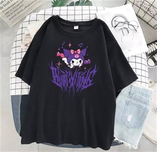Unisex Harajuku Kuromi Gotik T-shirt