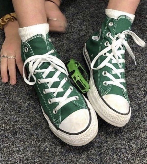 Yeşil Boğazlı Ayakkabı