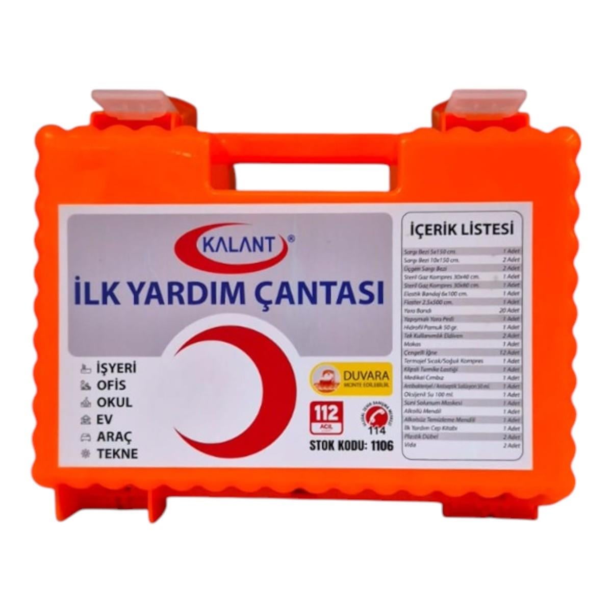 Duvara Monte İlk Yardım Çantası
