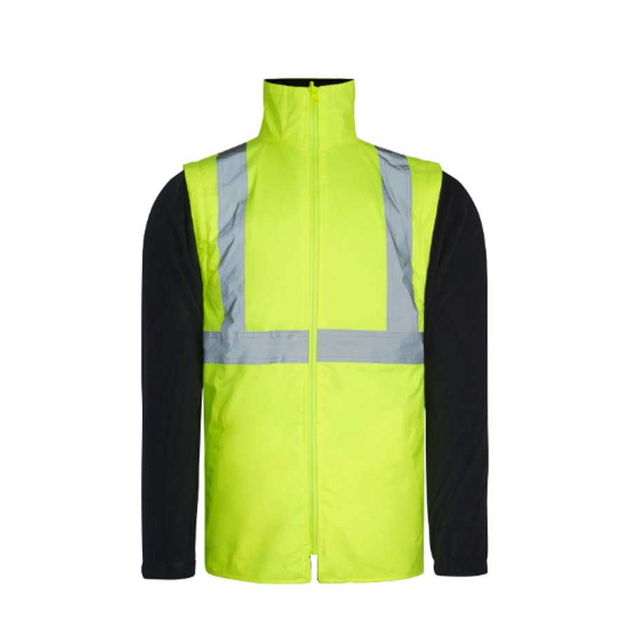 Izrasa NT-44 Oxford 5 in 1 Reflektörlü Parka (Sarı/Lacivert)