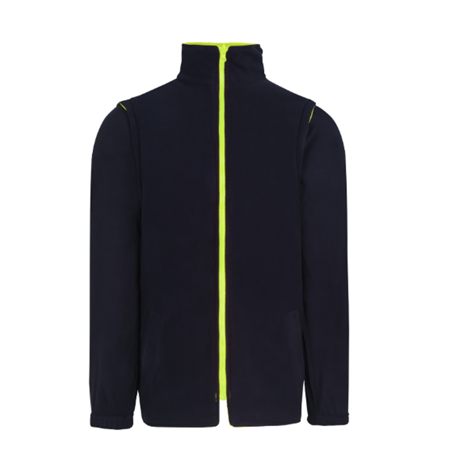 Izrasa NT-44 Oxford 5 in 1 Reflektörlü Parka (Sarı/Lacivert)
