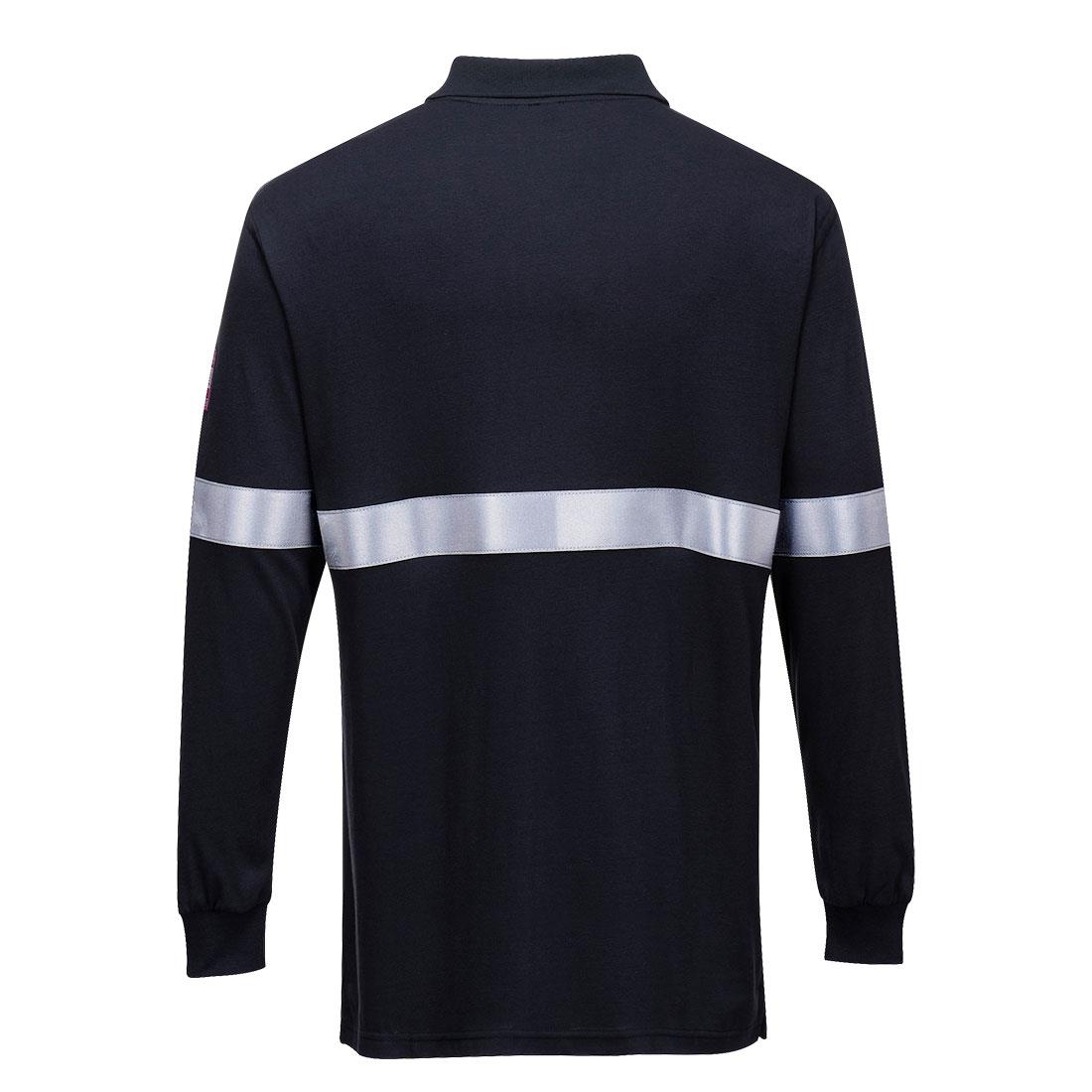 Portwest FR03 - Reflektifli Alev Almaz Anti-statik Uzun Kollu T-shirt (Lacivert)