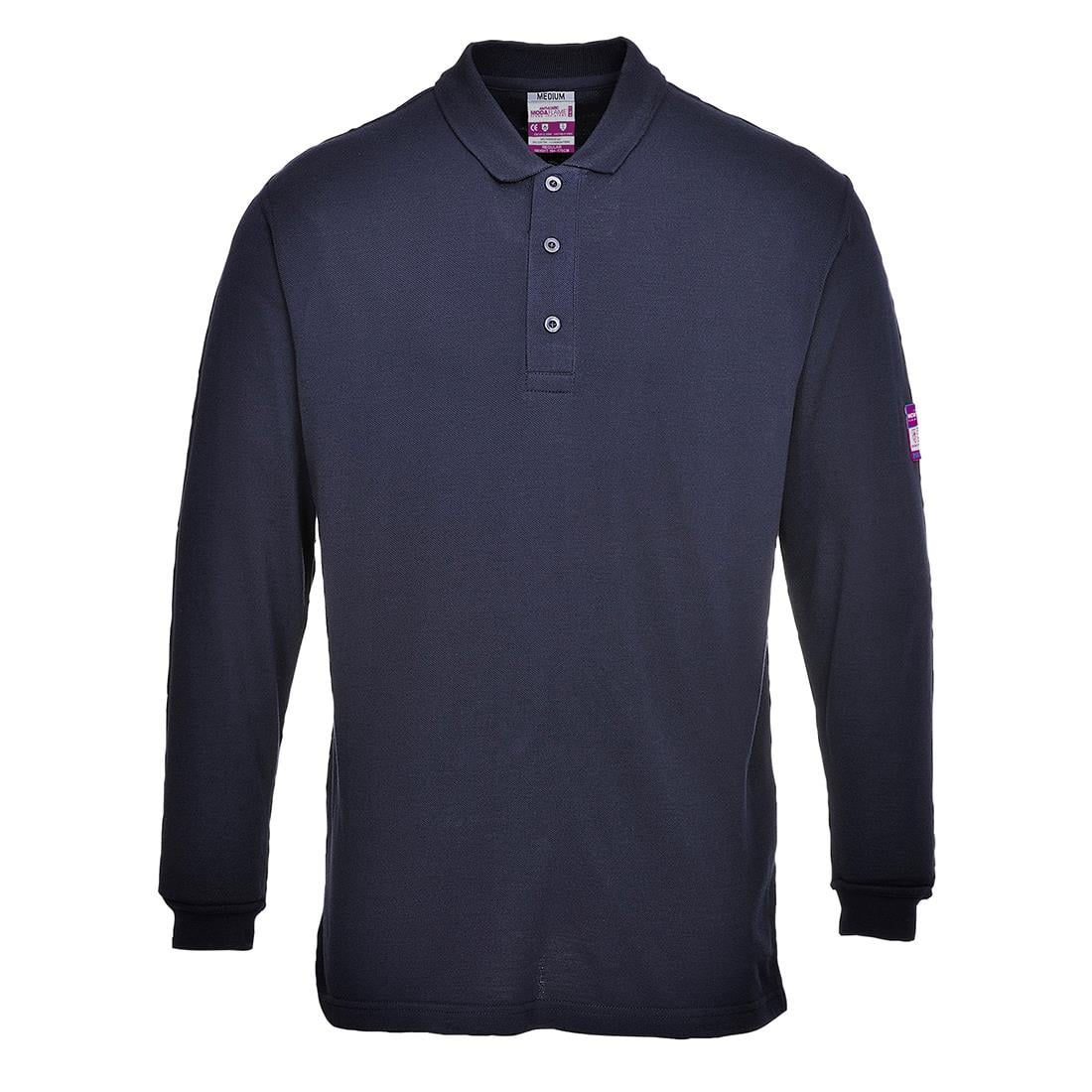 Portwest FR10 Alev Almaz Anti Statik Polo T-shirt (Lacivert)
