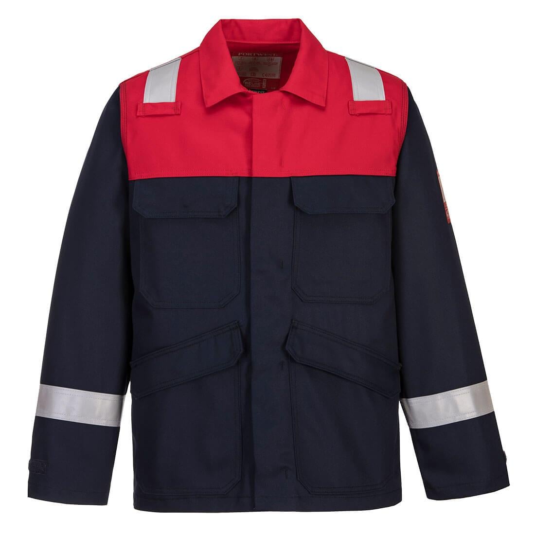 Portwest FR55 Bizflame Plus Ceket (Kırmızı/Lacivert)