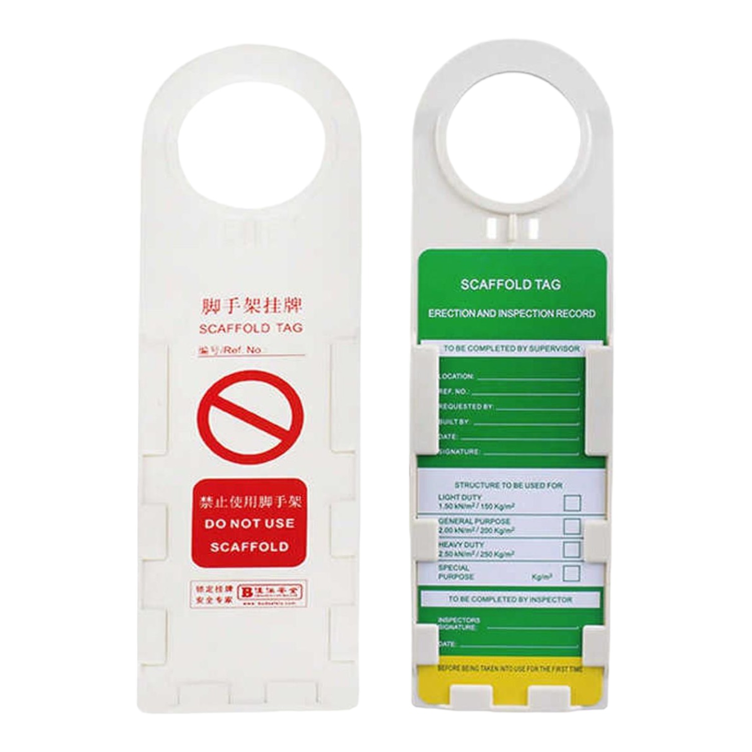 Safe Lock BD-P33 İskele Etiketi ve Tutacak