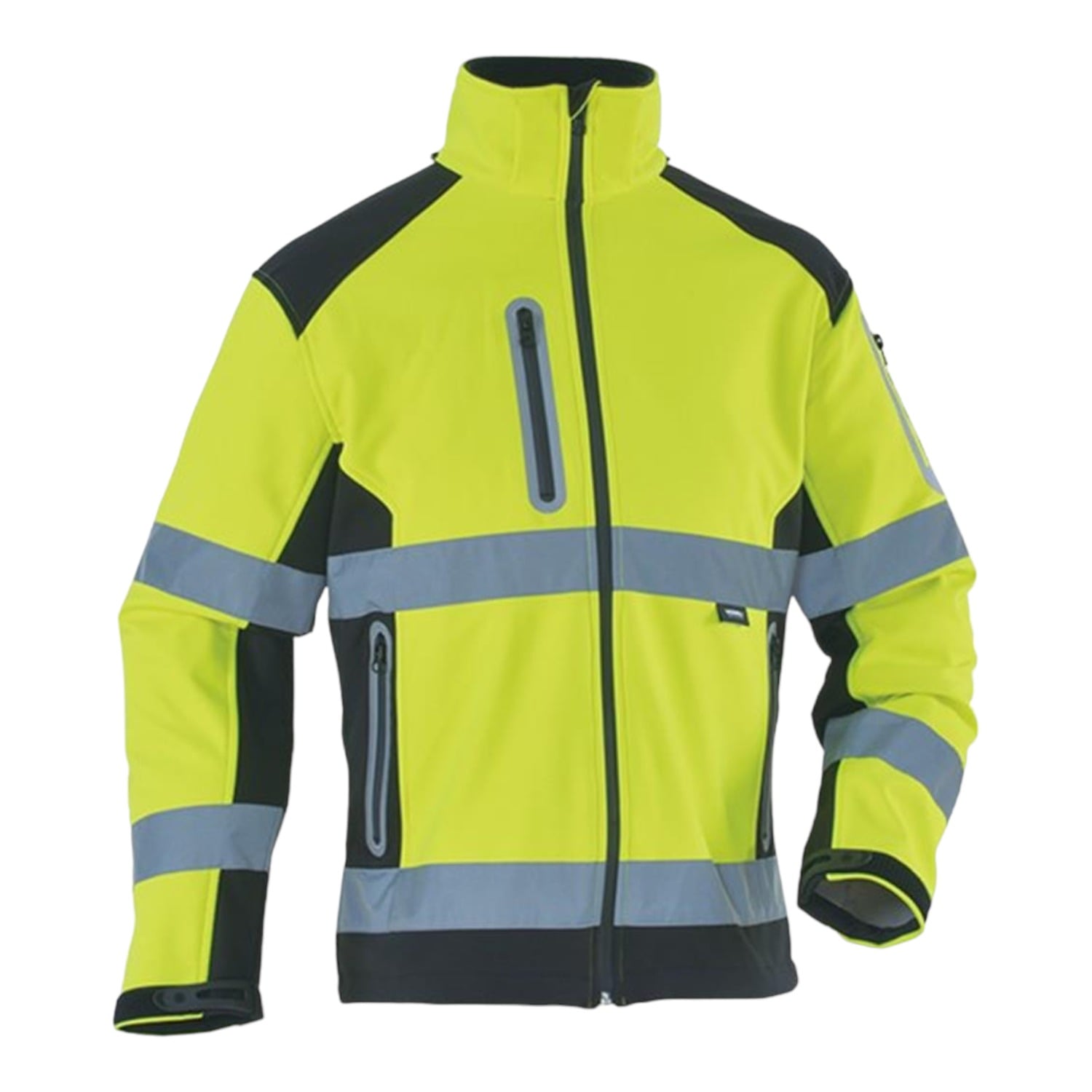 Vizwell WJK177 Softshell Reflektörlü Mont (Sarı)