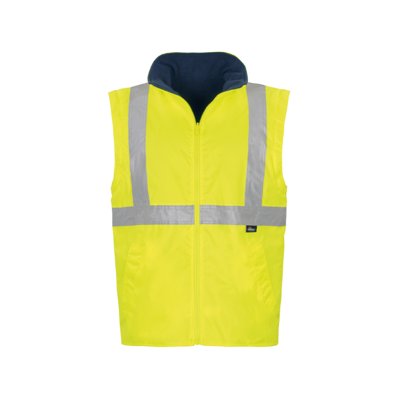 Vizwell WJK44 Oxford 5 in 1 Reflektörlü Parka (Sarı/Lacivert)