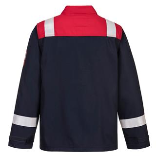 Portwest FR55 Bizflame Plus Ceket (Kırmızı/Lacivert)