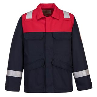 Portwest FR55 Bizflame Plus Ceket (Kırmızı/Lacivert)