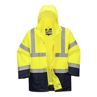 Portwest S766 5 in 1 Parka (Sarı/Lacivert)