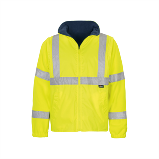 Vizwell WJK44 Oxford 5 in 1 Reflektörlü Parka (Sarı/Lacivert)