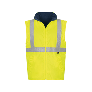 Vizwell WJK44 Oxford 5 in 1 Reflektörlü Parka (Sarı/Lacivert)
