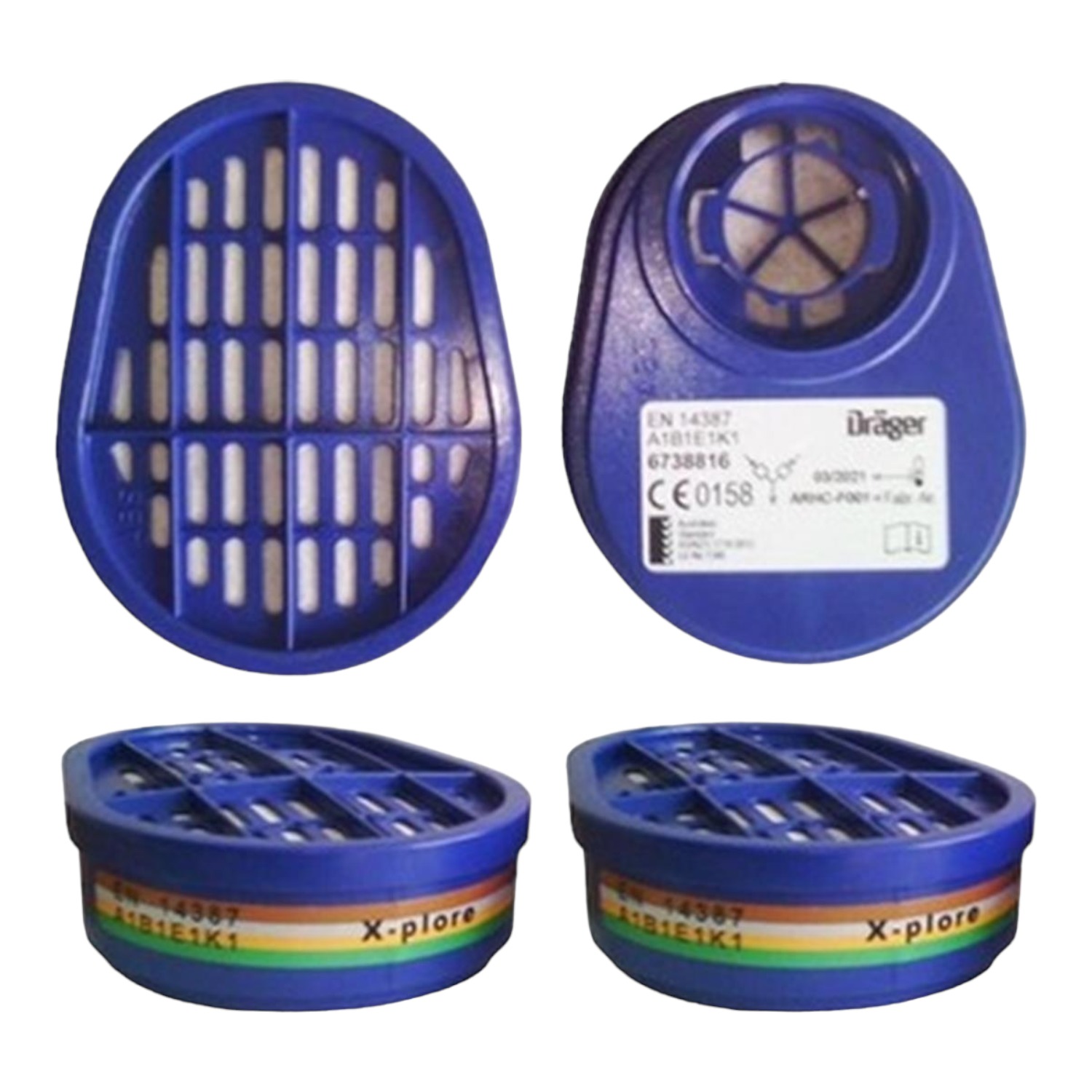 Drager 67 38 856 K 2 Yarım Yüz Maske Filtresi