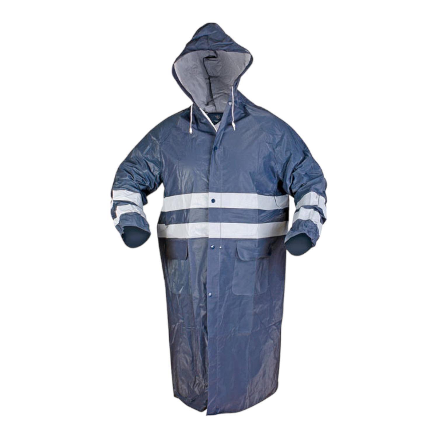 Kalant Pardesü 0,32 mm Reflektif PVC Yağmurluk (Lacivert)