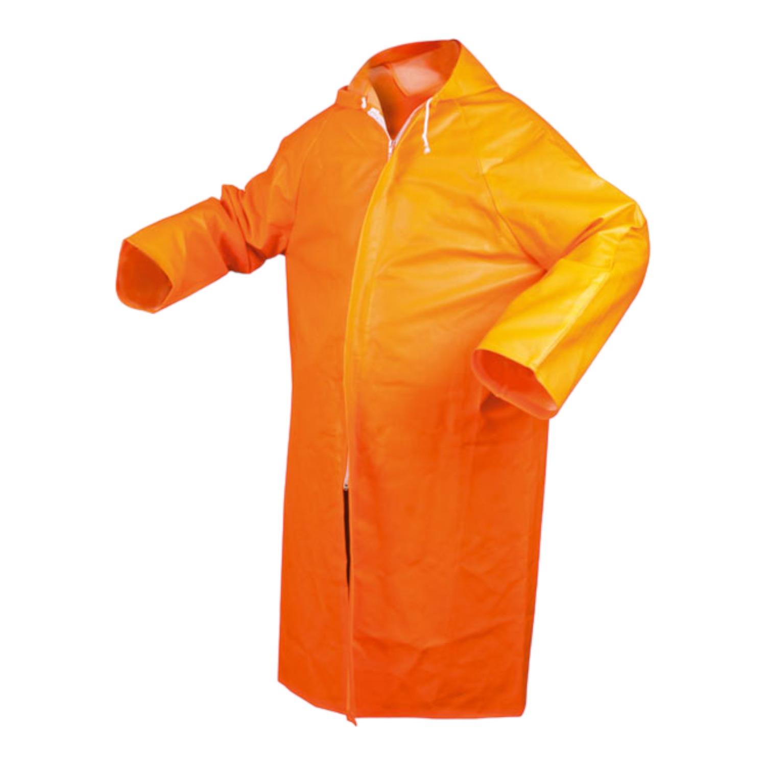 Kalant Suni Deri Pardesü Yağmurluk (Turuncu)