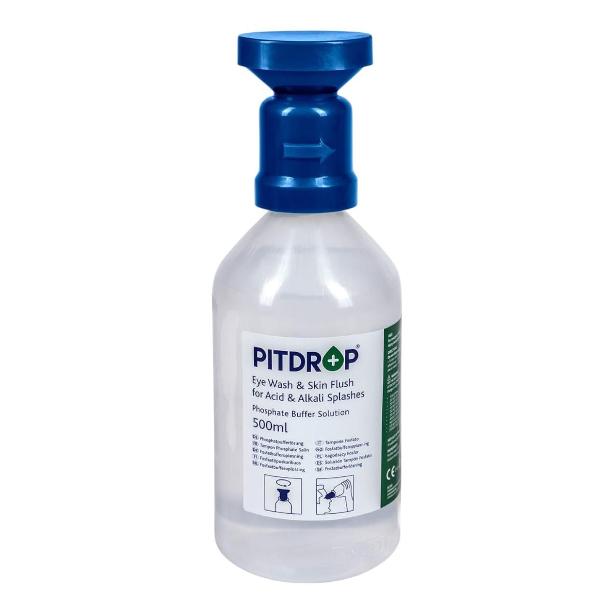 Pitdrop 500ml Kimyasal Göz Solüsyonu (Mavi Kapak)