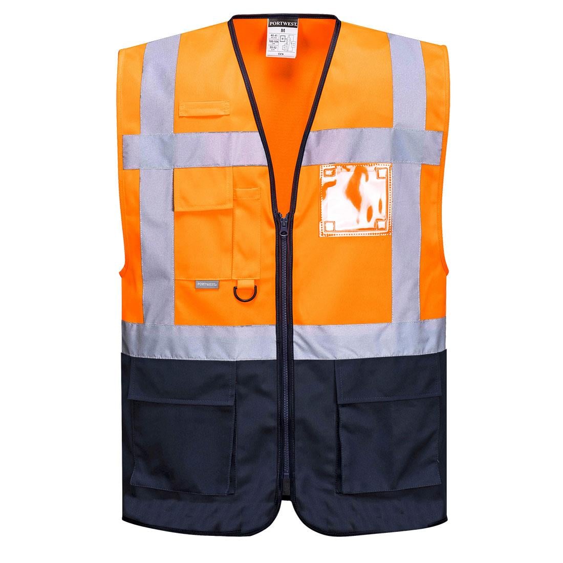 Portwest C 476 Mühendis Yeleği (Turuncu/Lacivert)