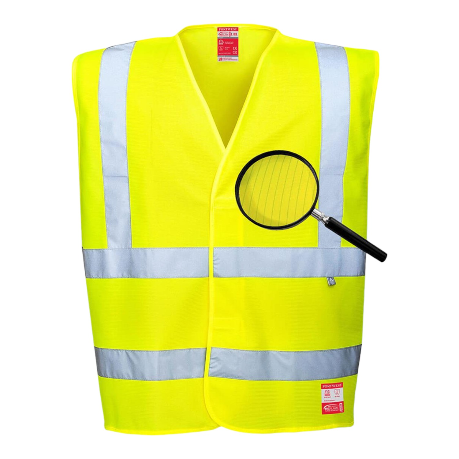Portwest FR71 Alev Almaz Hi-Vis Yelek (Sarı)