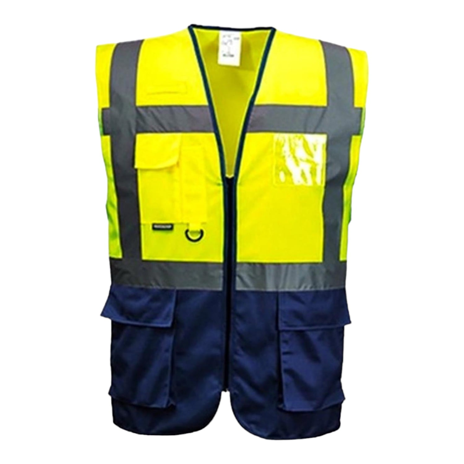 Uniwest UW 211 Yönetici İkaz Yeleği (Sarı/Lacivert)