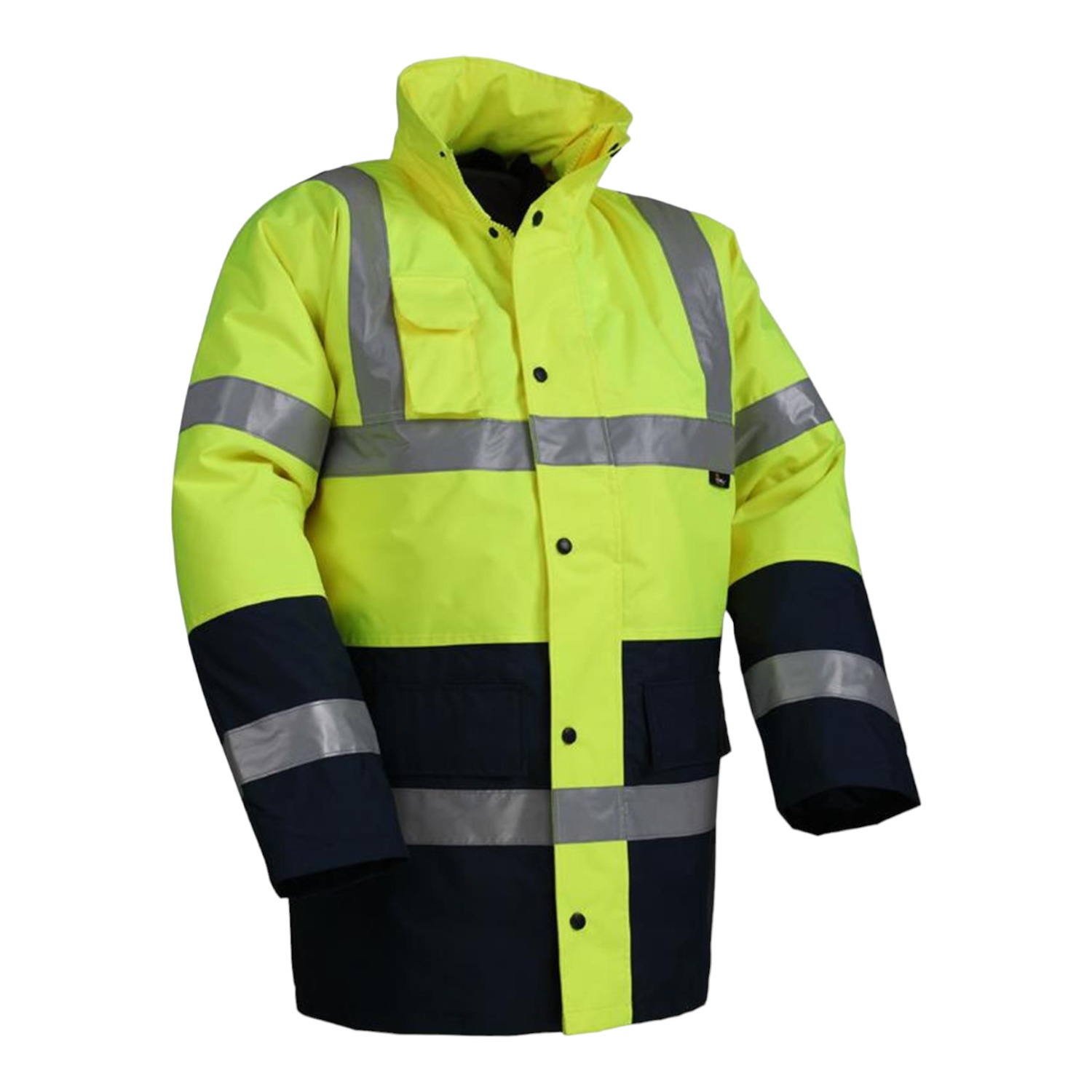 Vizwell WJK05 Oxford Parka (Sarı/Lacivert)