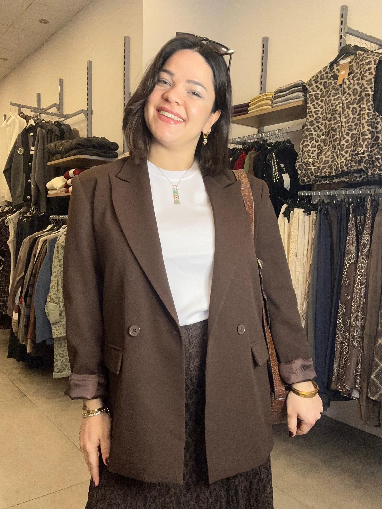 Kahverengi Blazer Ceket