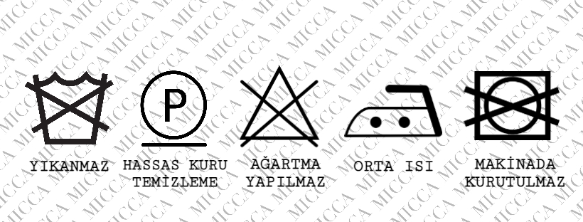 Yıkama talimatı