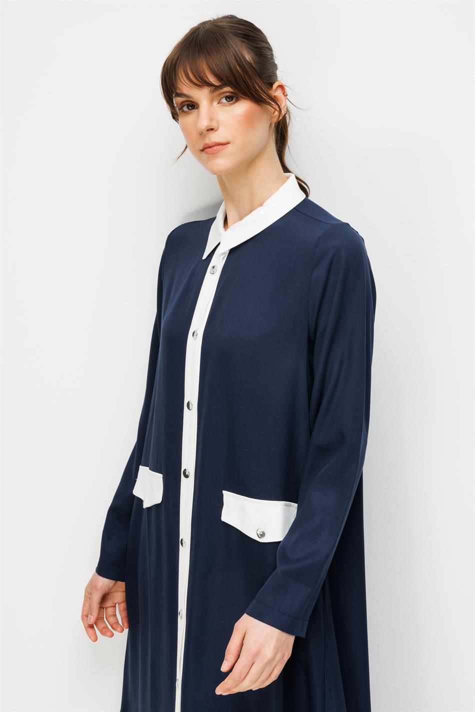 %100 Doğal LyoCELL Maxi Dökümlü Soft Kumaş Summer Garnili Maxi Elbise Ferace-Laci