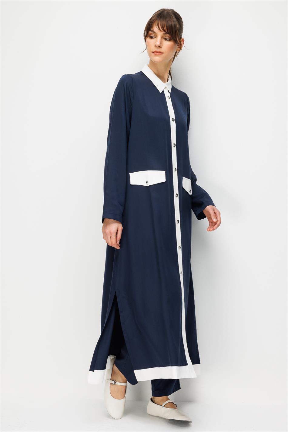 %100 Doğal LyoCELL Maxi Dökümlü Soft Kumaş Summer Garnili Maxi Elbise Ferace-Laci